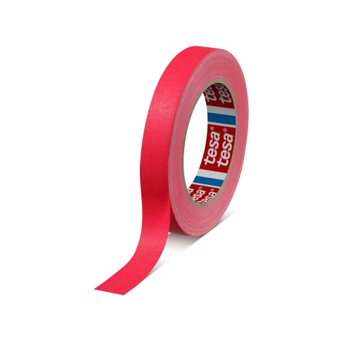 tesa® 4671 Highlight Visibility Cloth Tape Size: 25mm x 25m - Colour: Neon Pink - Duct Tape - Camera Tape - Tank Tape