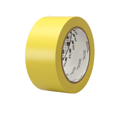 3M™ 764 General Purpose Vinyl Lane Marking Tape 50mm x 33 metres - Colour: Yellow  - Pit garage - workshop tape