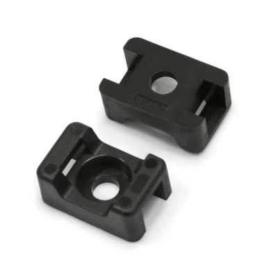 Cable Tie Saddle Mounts to Suit Cable Ties up to 4.8mm - Black - Race Tapes