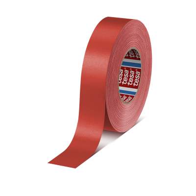 tesa® 4651 Premium Cloth Tape 50mm x 50m - Colour: Red - Duct Tape - Camera Tape - Tank Tape - Waterproof Tape - Motorsport