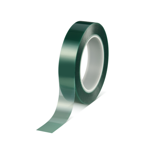 tesa® 50600 Standard Green Polyester/Silicone Masking Tape - 25mm