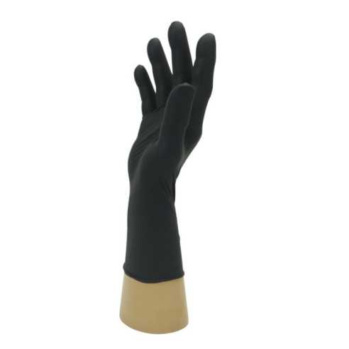 Heavy Duty Nitrile Gloves - Bodyguards GL896 Black Nitrile Powder Free Disposable Glove - Large - Size 9