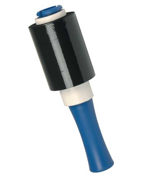 Black Protection Wrap - Handy Wrap Protection - 100mm x 150m - Tyre Wrap - Steering wheel protection