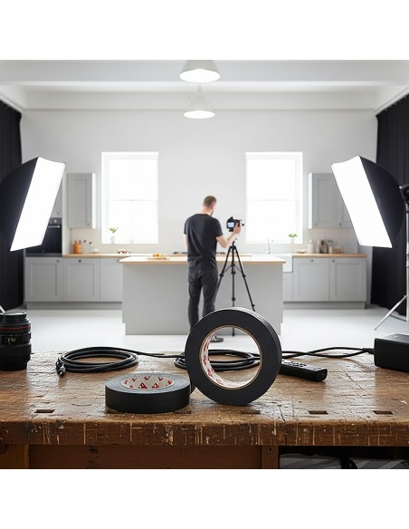 Scapa 3101 Waterproof Cloth Tape 25mm x 50m - Black