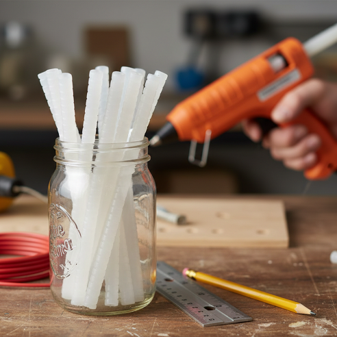 3M 3792 LMQ Hot Melt Adhesive Quadrack Clear Glue Sticks - Bag of 6