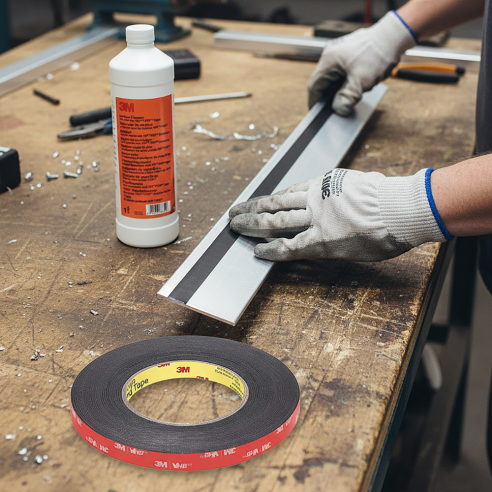 3M 5952F 19mm x 33m Double Sided VHB Tape - Black