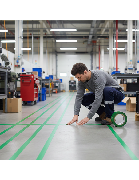 3M™ 764 General Purpose Vinyl Lane Marking Tape 50mm x 33 metres - Green