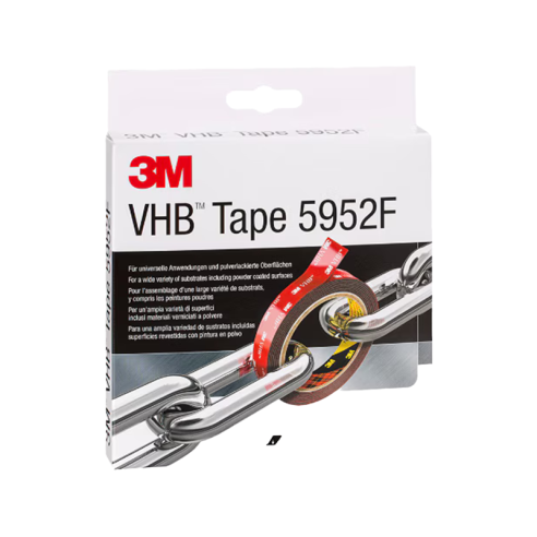 3M 5952F Tape 19mm - VHB Tape high strength bonding - black - 19mm x 3m - short roll