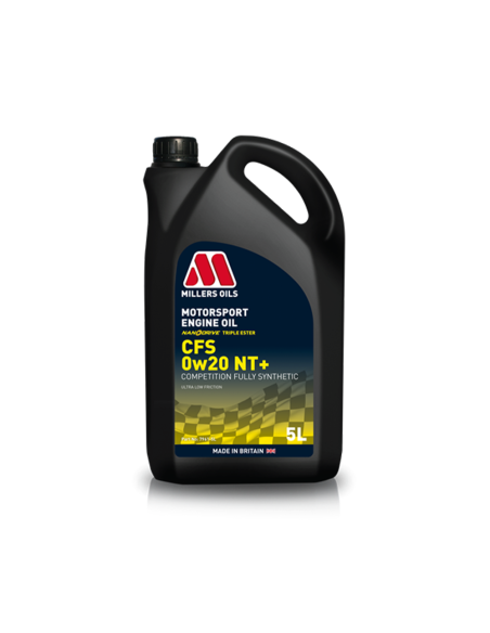 Millers Oils 0w20 Motorsport CFS NT+ Engine Oil – 5 Litres - Competition Engine Oil
